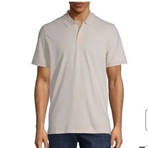 Men’s Premium Stretch Cotton Button Front Tan Polo (1)